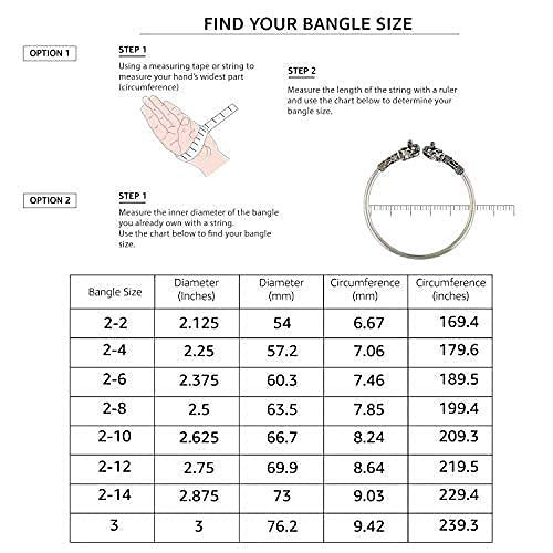 I Jewels Traditional Lightweight Classic Slim Stacked Bangles Set For Women - Image 2